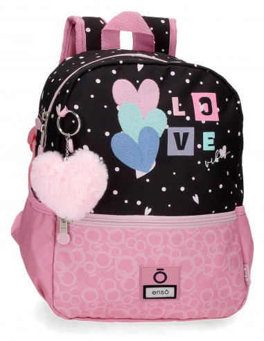 MOCHILA ADAP. 32CM.ENSO LOVE VIBES